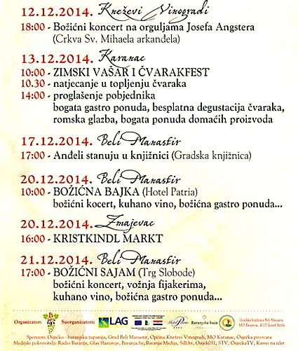 Program od 12. do 21. XII. 2014.