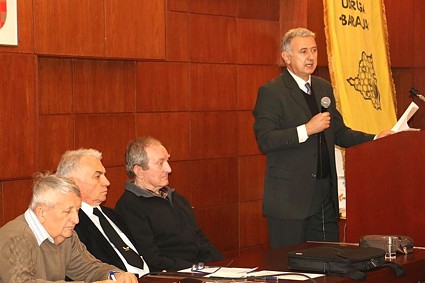 Predsjednik PU 'Baranja' Dalibor Aćimović (za govornicom)