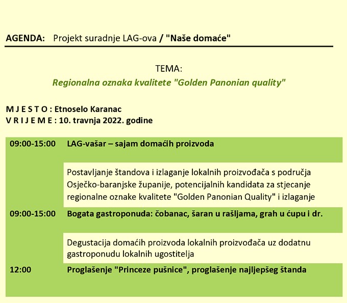 Program 'Proljetnog vašara'